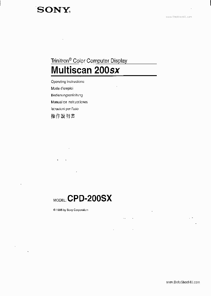 CPD-200SX_4563110.PDF Datasheet