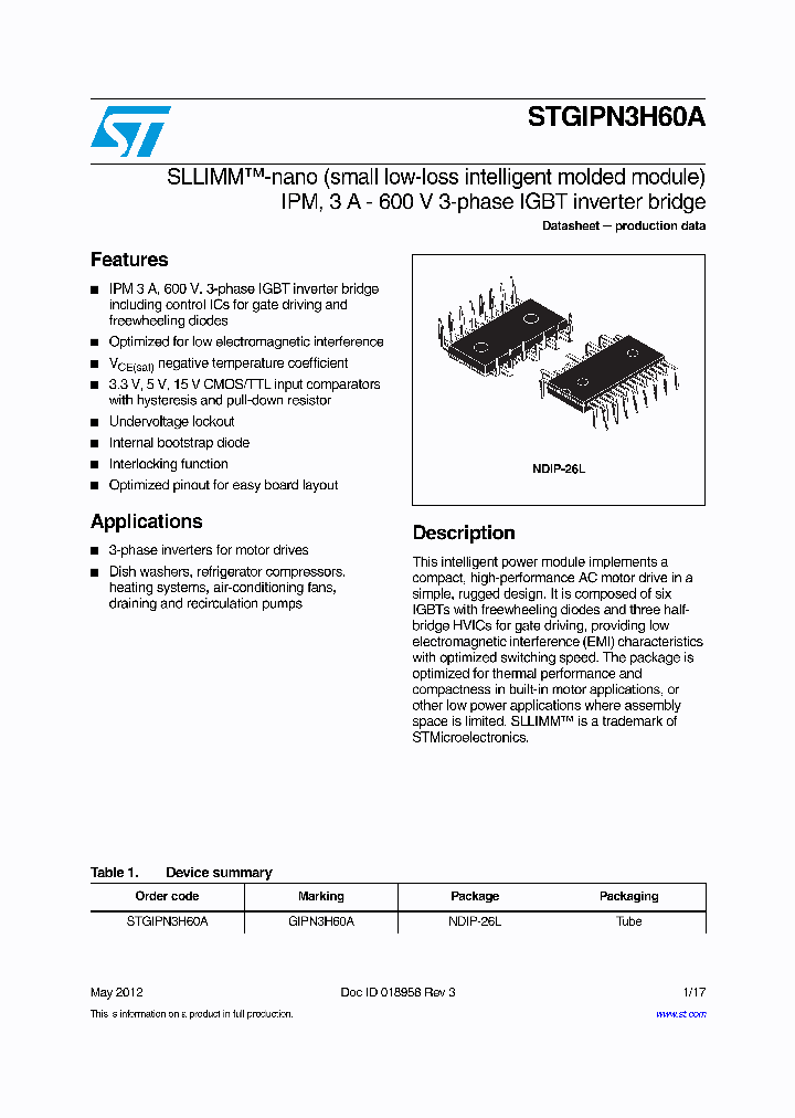 STGIPN3H60A_4563259.PDF Datasheet