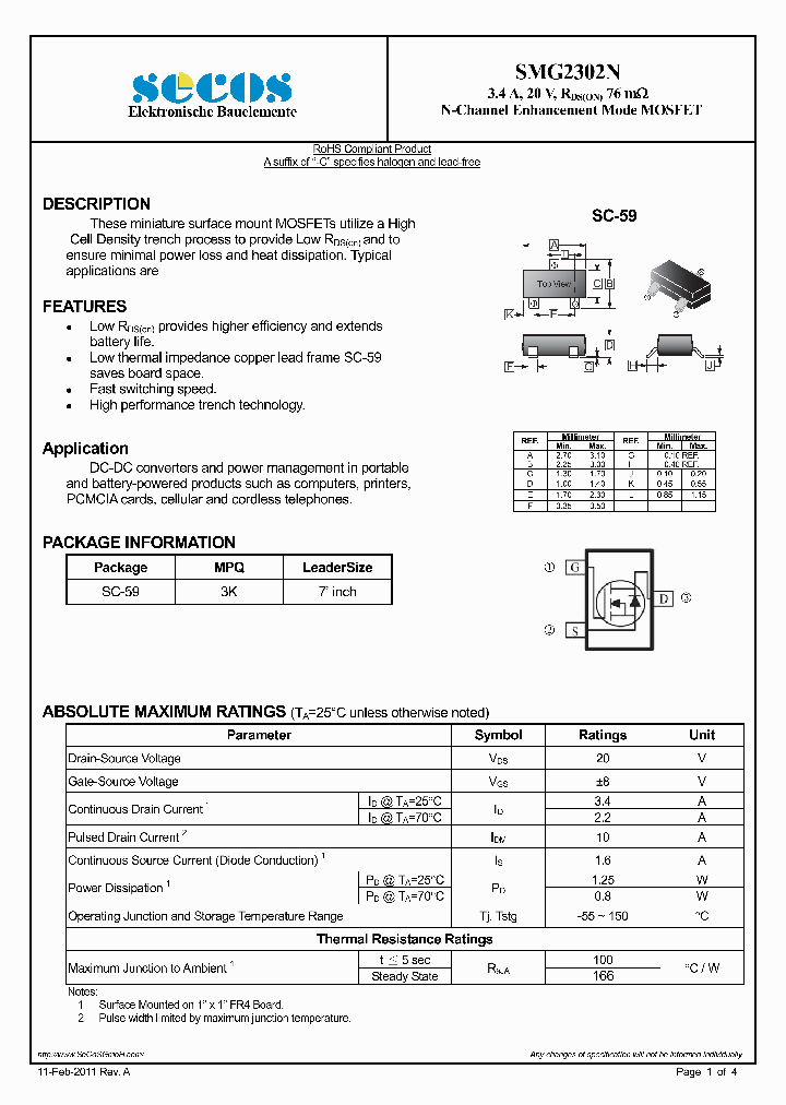 SMG2302N_4563219.PDF Datasheet