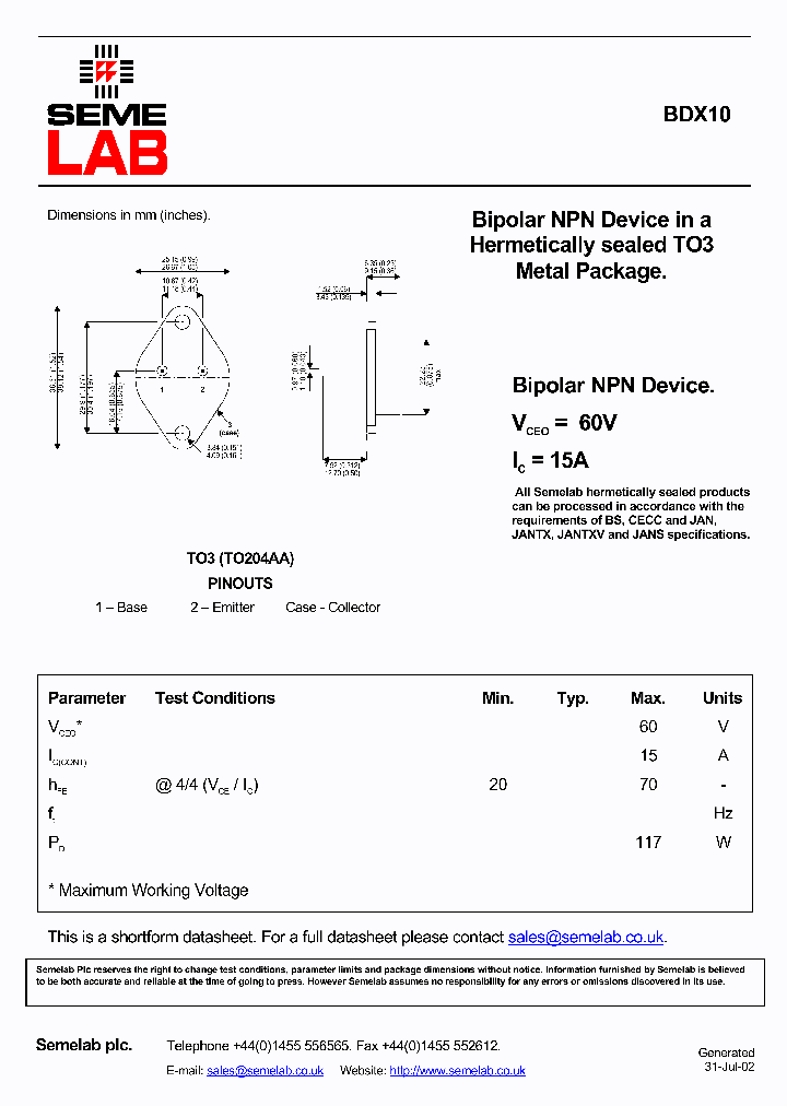 BDX10_4578222.PDF Datasheet