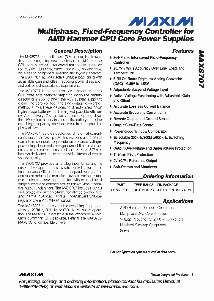 MAX8707ETL_4581786.PDF Datasheet