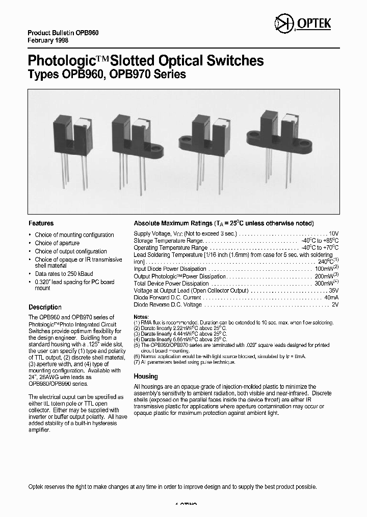 OPB963L11_4582202.PDF Datasheet