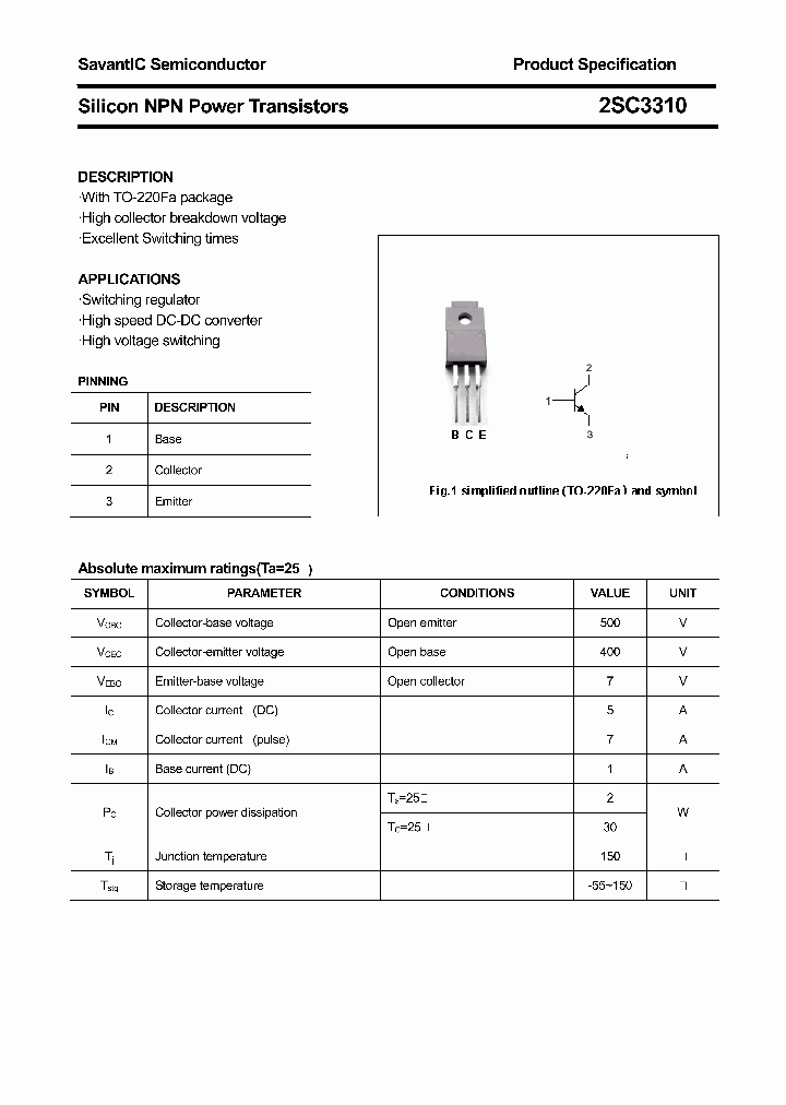 2SC3310_4582309.PDF Datasheet