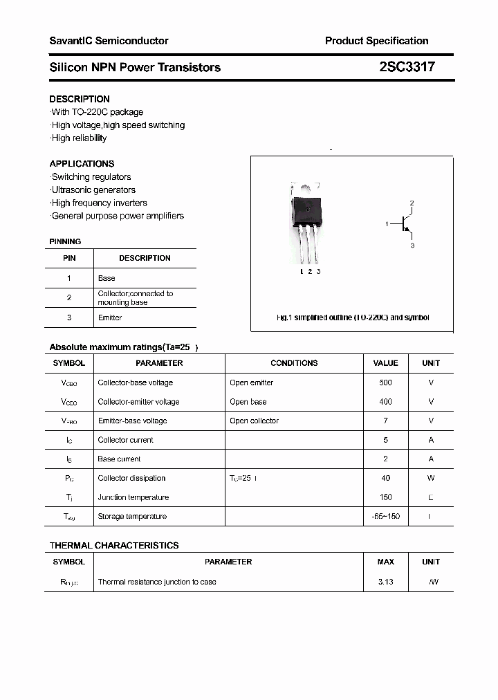 2SC3317_4582316.PDF Datasheet