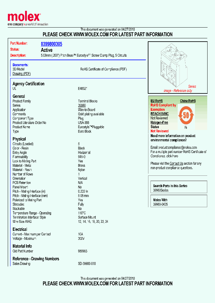 0399800305_4582902.PDF Datasheet