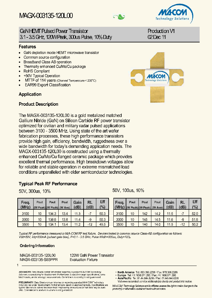 MAGX-003135-SB5PPR_4585791.PDF Datasheet