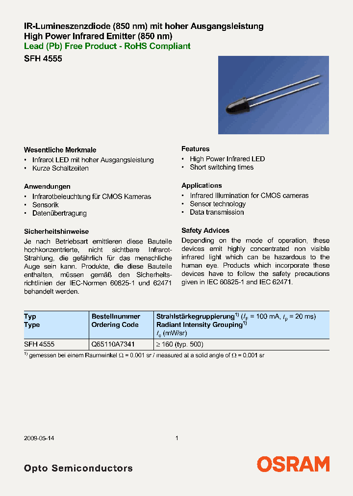 SFH4555_4590080.PDF Datasheet