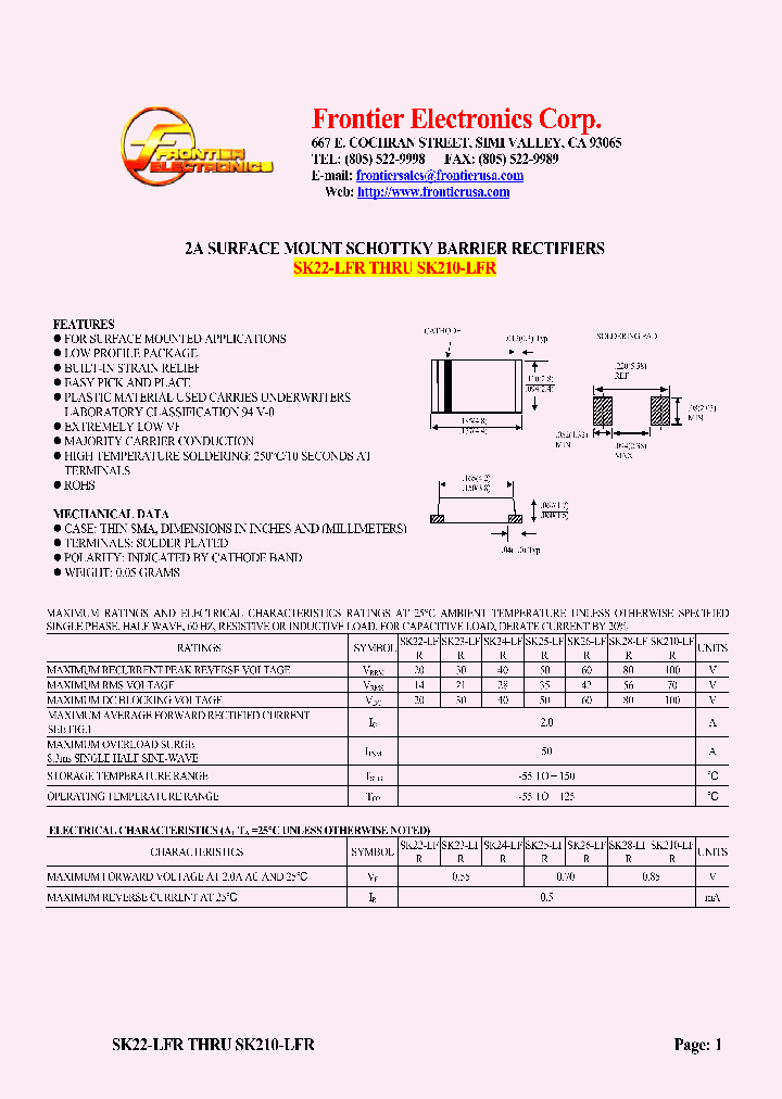 SK210-LFR_4591171.PDF Datasheet