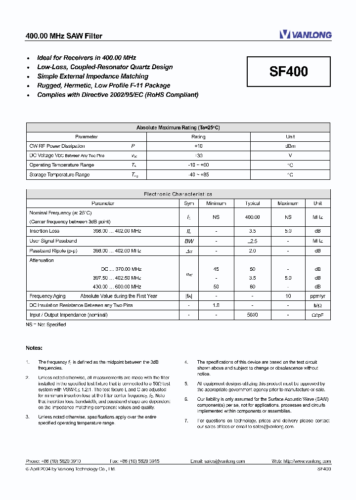 SF400_4592081.PDF Datasheet