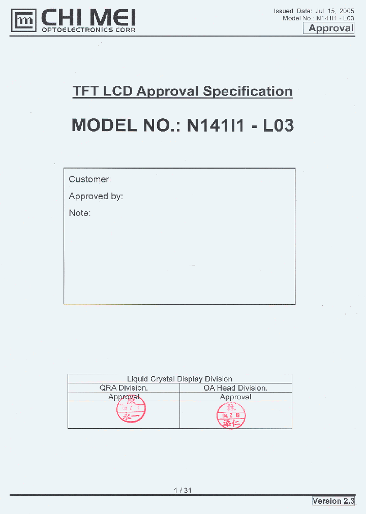 N141I1-L03_4593027.PDF Datasheet