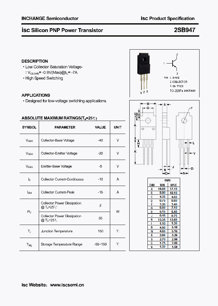 2SB947_4594188.PDF Datasheet