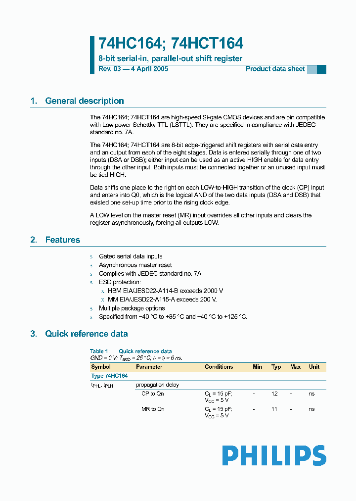 74HC164D_4596038.PDF Datasheet