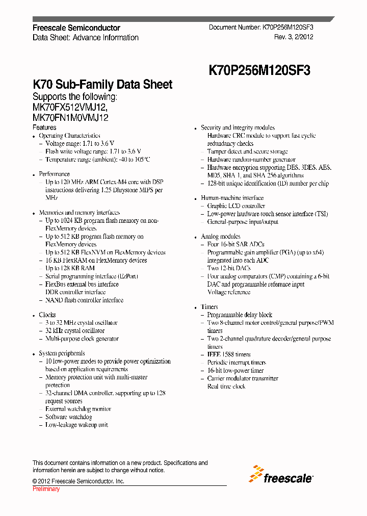 K70P256M120SF3_4597318.PDF Datasheet