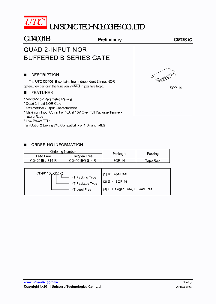 CD4001B_4598525.PDF Datasheet