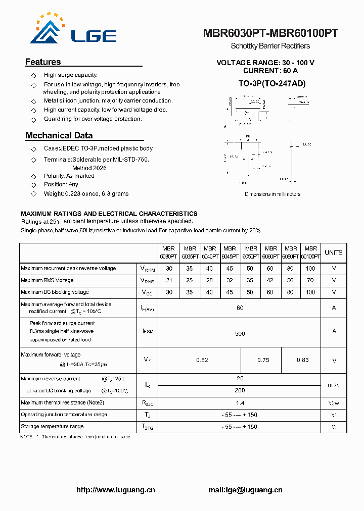 MBR60100PT_4599632.PDF Datasheet