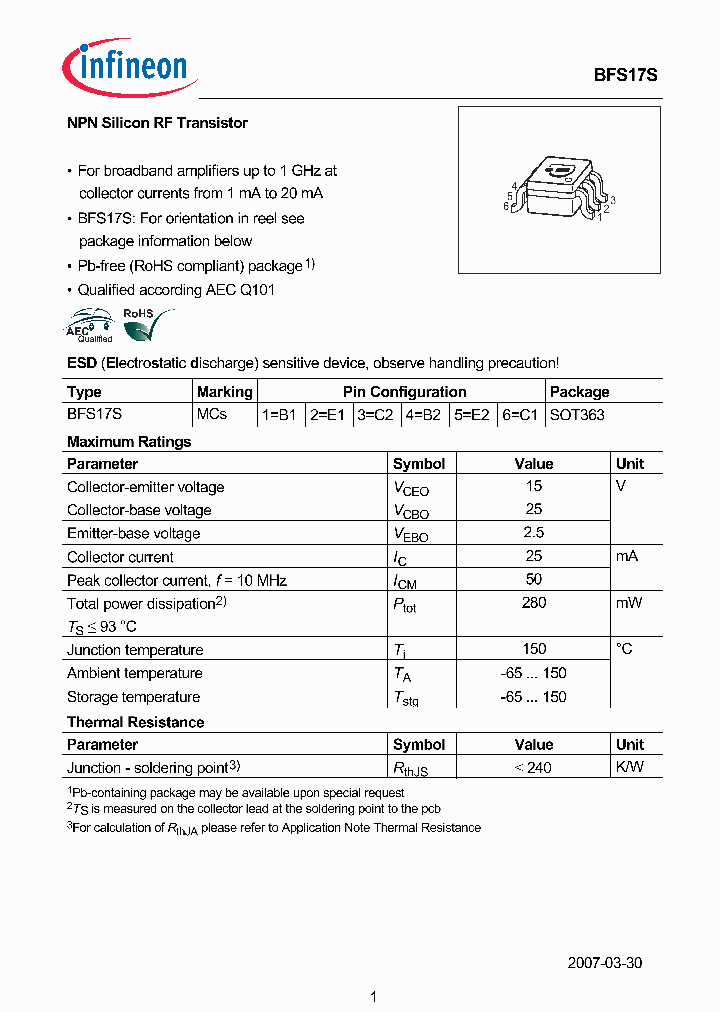 BFS17S07_4600477.PDF Datasheet