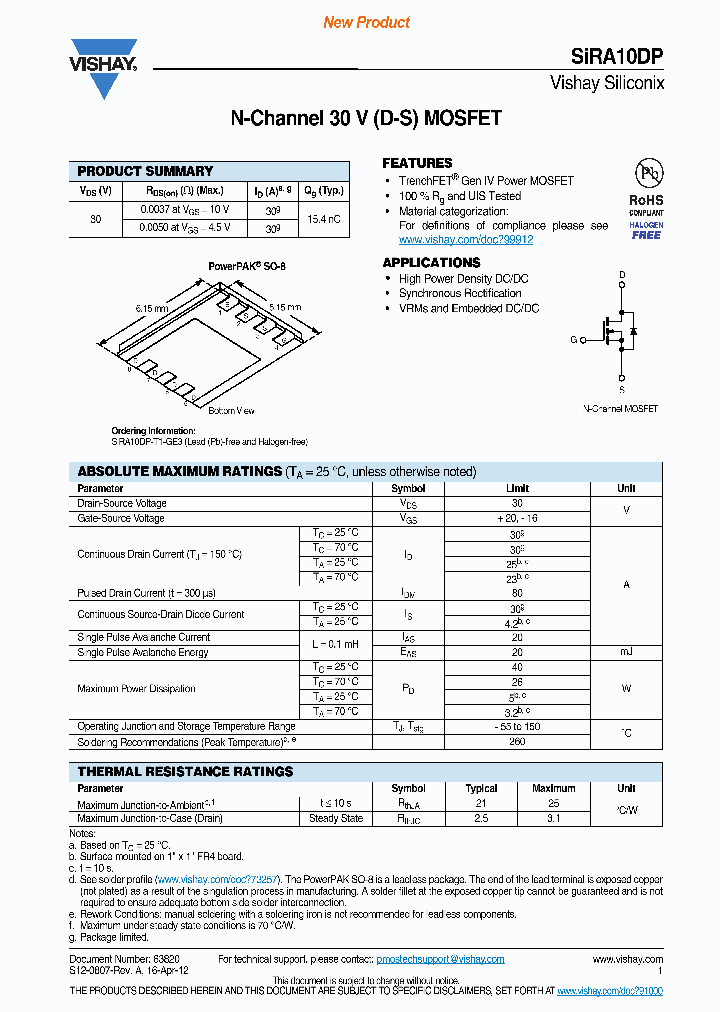 SIRA10DP_4603595.PDF Datasheet