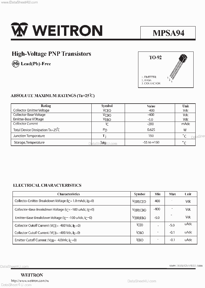 MPSA94_4605870.PDF Datasheet