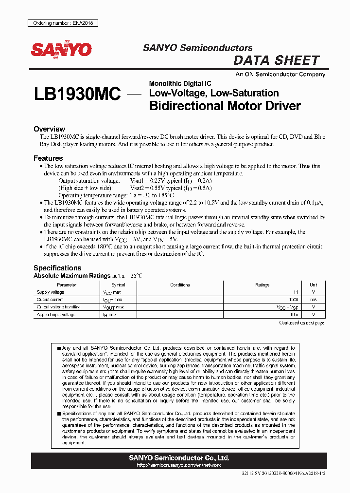 LB1930MC_4607945.PDF Datasheet