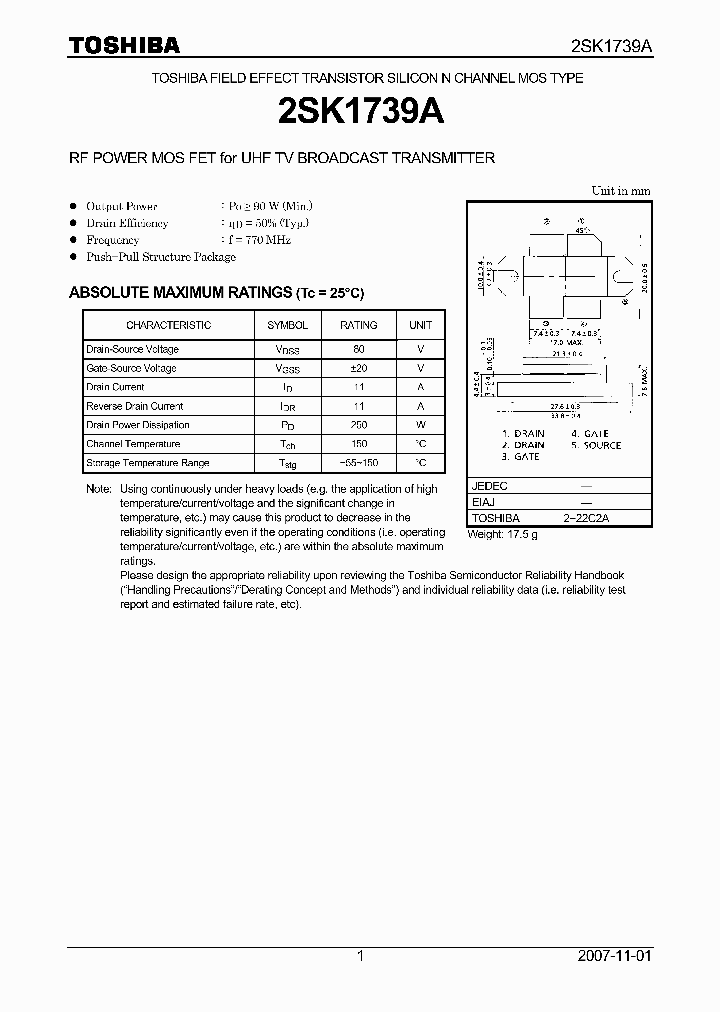 2SK1739A_4609385.PDF Datasheet