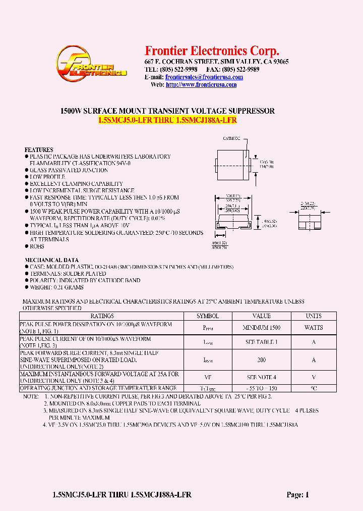 15SMCJ54-LFR_4610238.PDF Datasheet