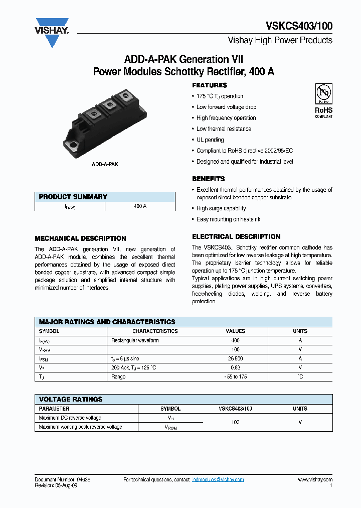 VSKCS403-100_4611360.PDF Datasheet