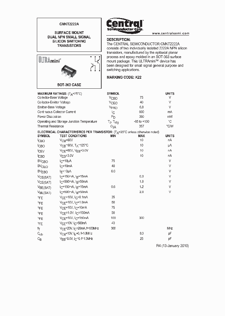 CMKT2222A10_4612407.PDF Datasheet