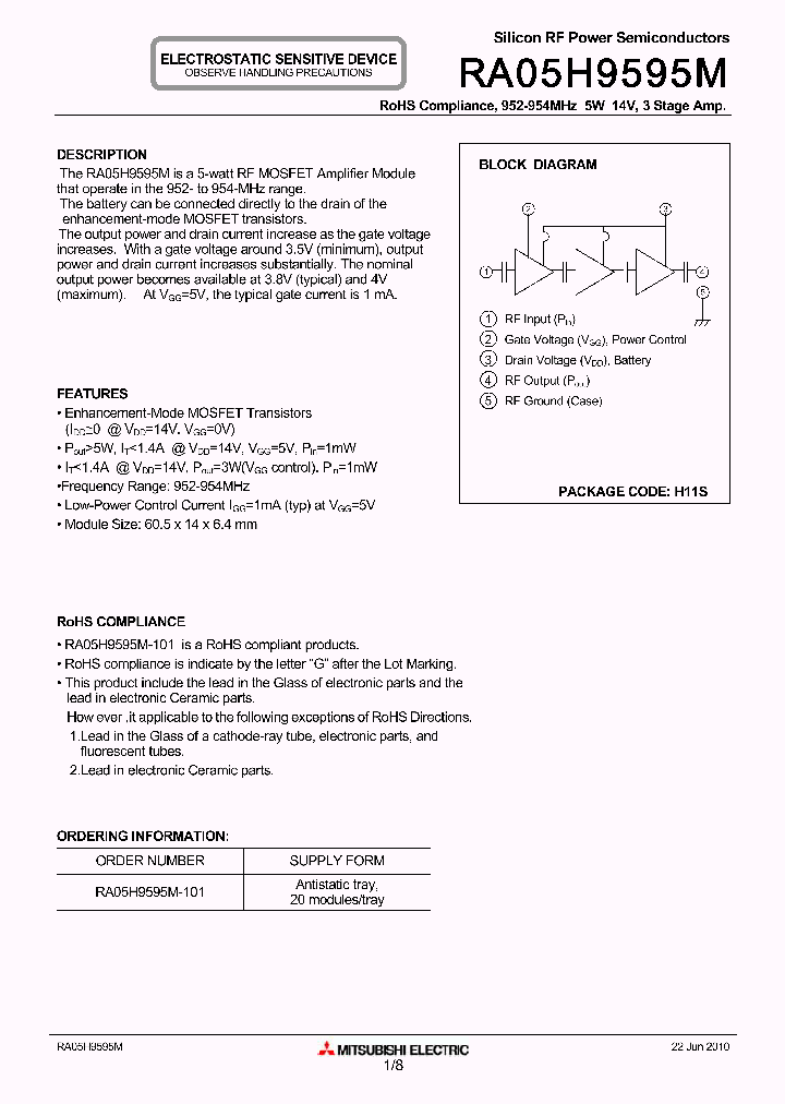 RA05H9595M10_4613123.PDF Datasheet