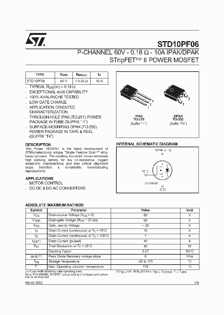 STD10PF06T4_4614292.PDF Datasheet