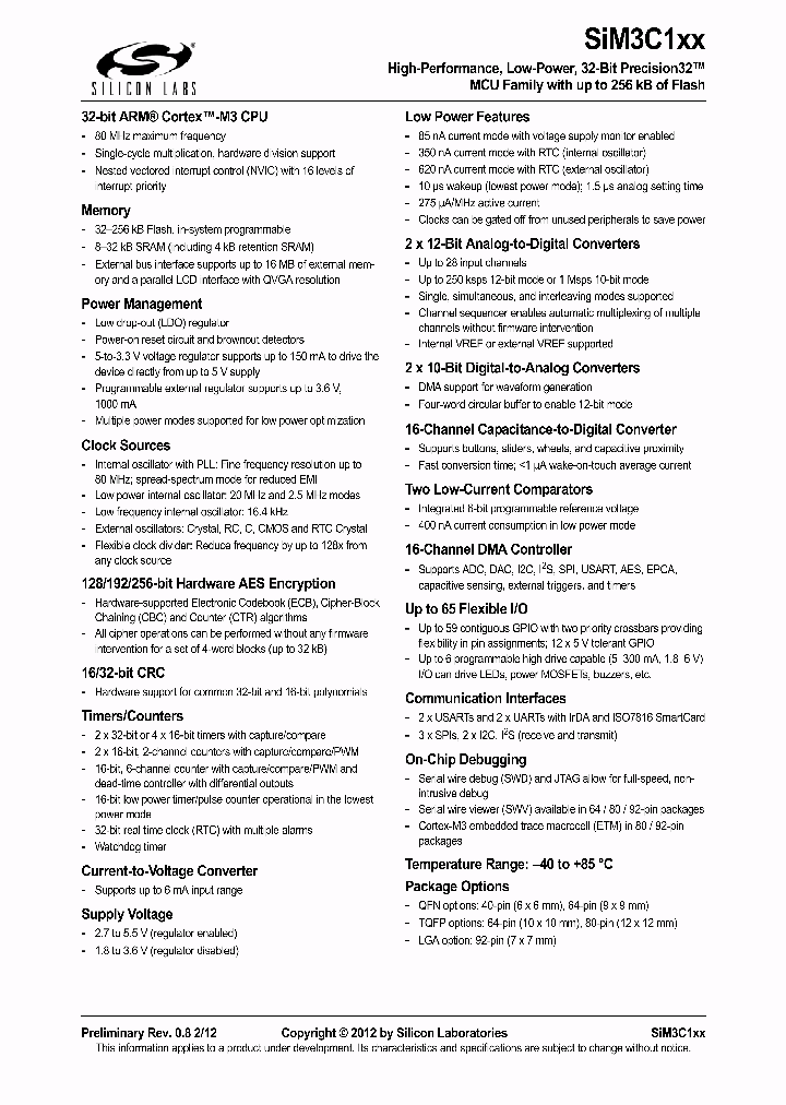 SIM3C157-B-GM_4615371.PDF Datasheet