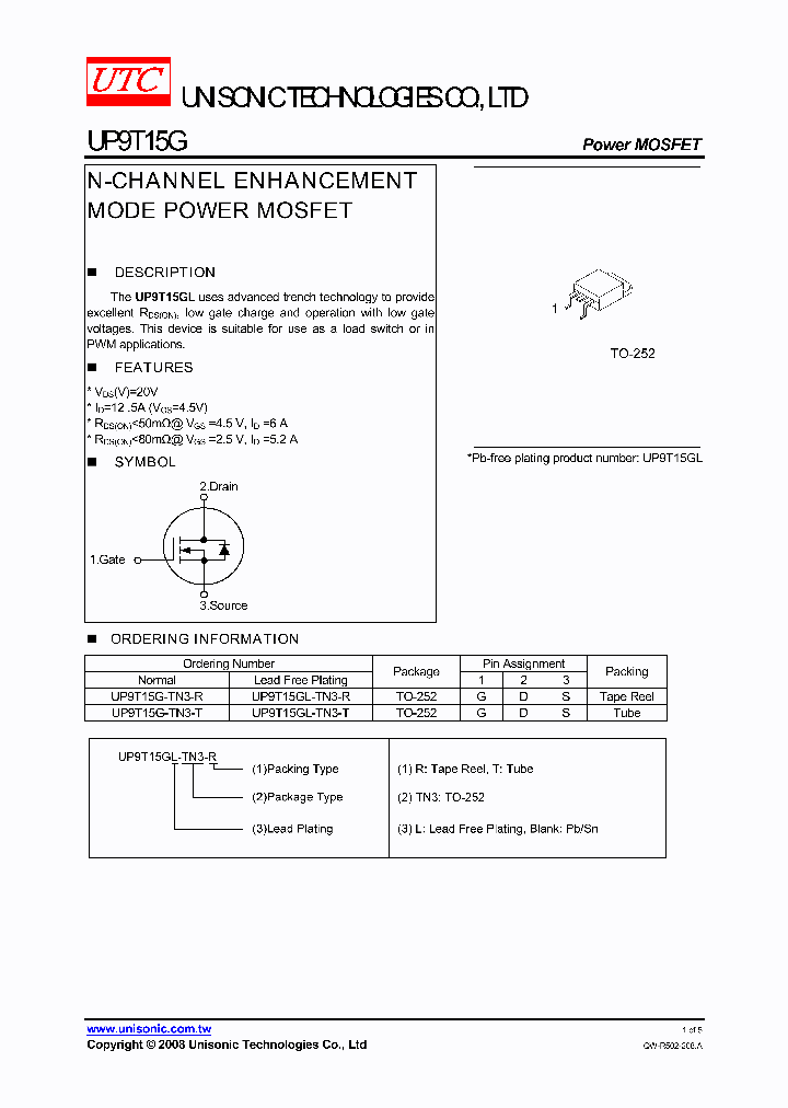 UP9T15G-TN3-R_4619637.PDF Datasheet