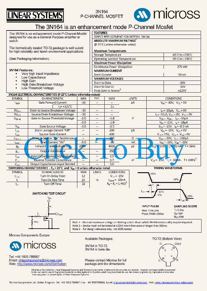 3N164TO-72_4619818.PDF Datasheet