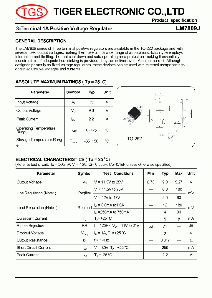 LM7809J_4630069.PDF Datasheet