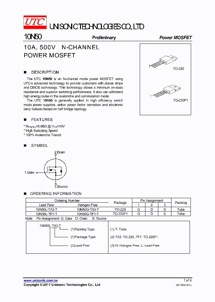 10N50G-TF1-T_4634198.PDF Datasheet