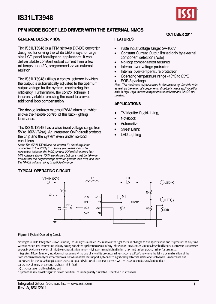 IS31LT3948_4638192.PDF Datasheet