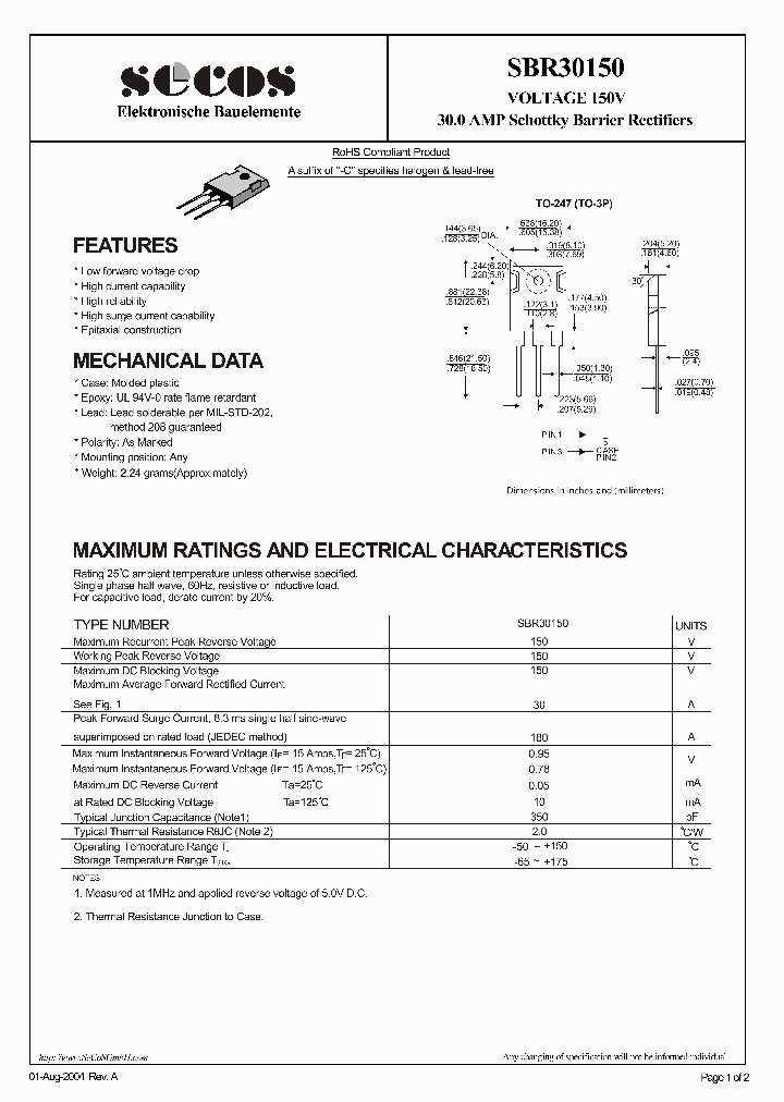 SBR30150_4640453.PDF Datasheet