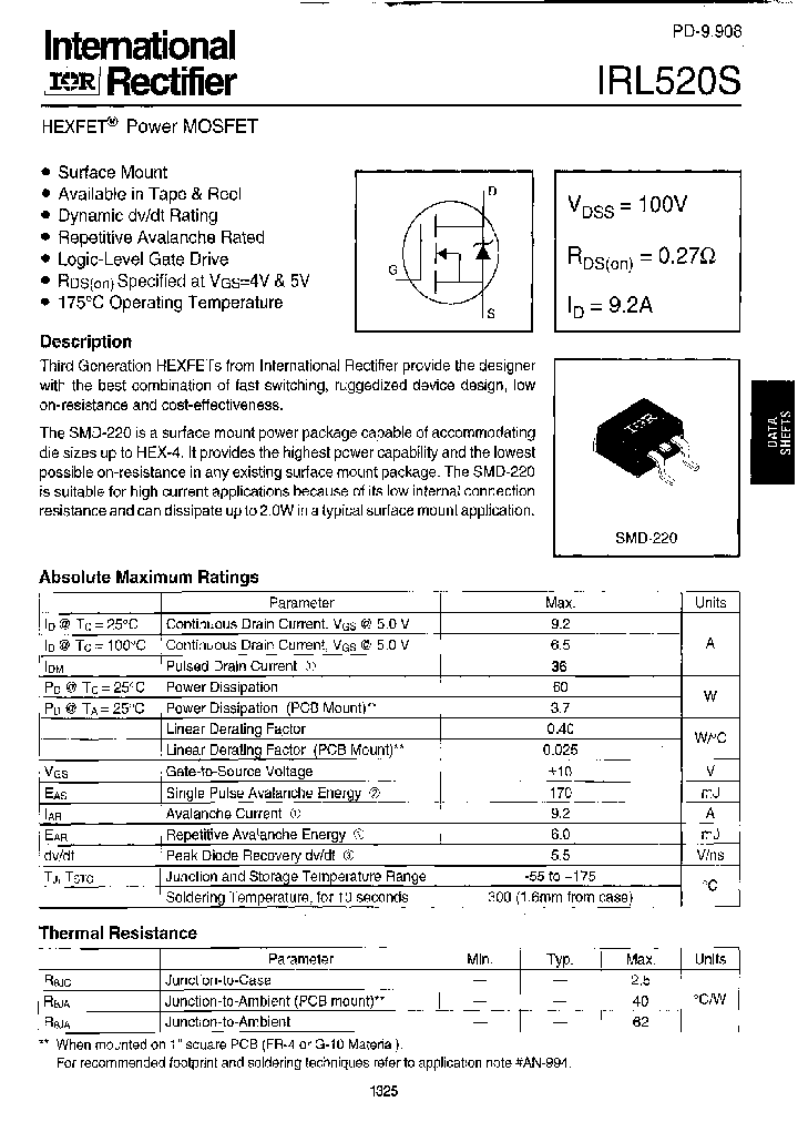 IRL520S_4648271.PDF Datasheet