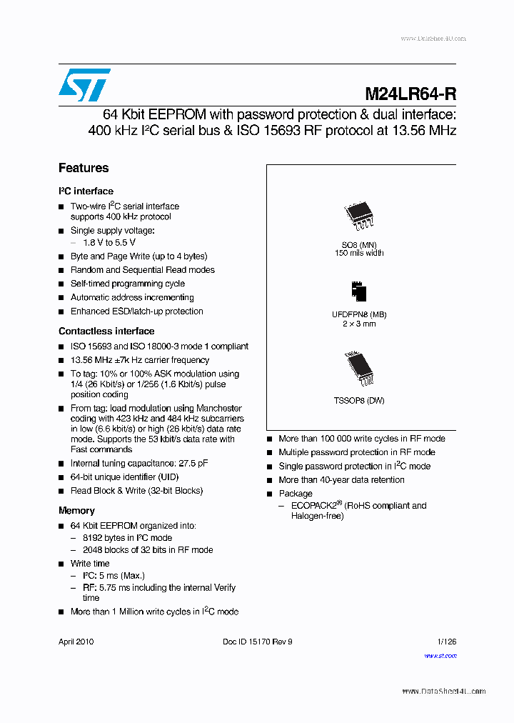 M24LR64-R_4649760.PDF Datasheet