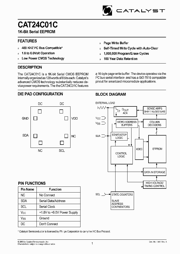 CAT24C01C_4650887.PDF Datasheet