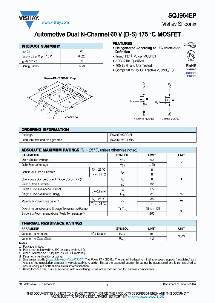 SQJ964EP_4650864.PDF Datasheet
