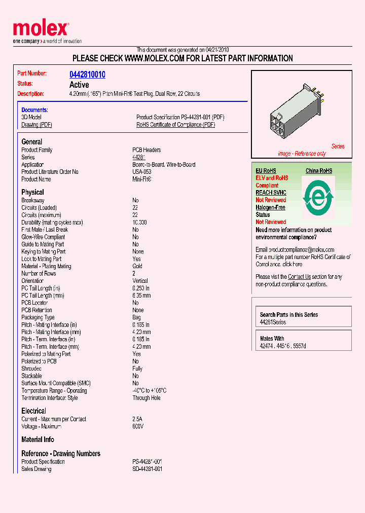44281-0010_4657487.PDF Datasheet