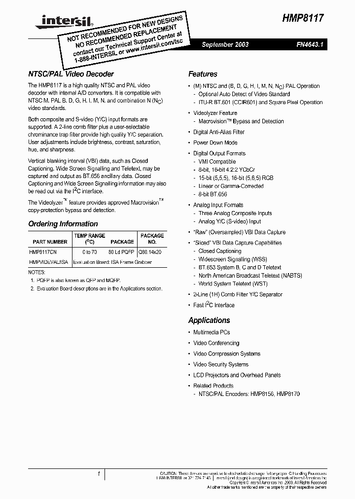 HMP8117_4662224.PDF Datasheet