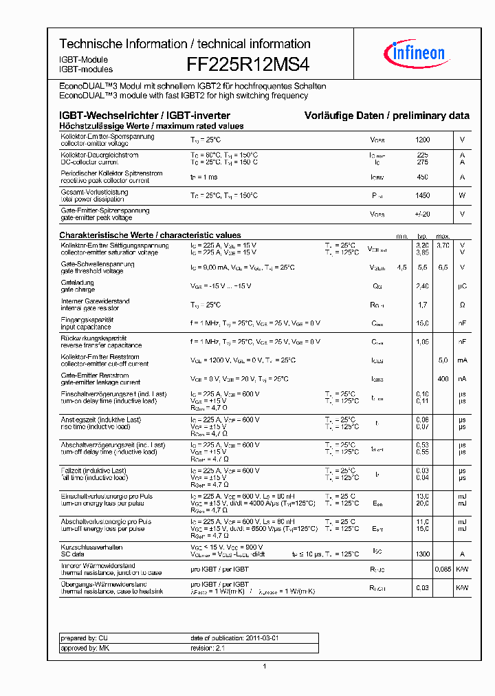 FF225R12MS4_4662471.PDF Datasheet