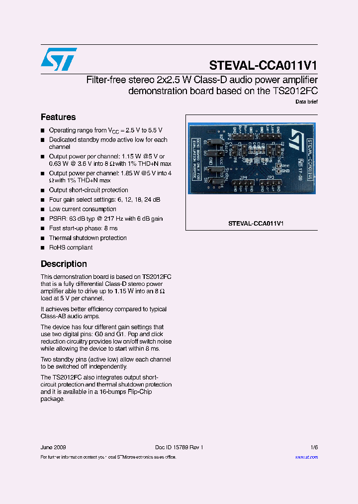 STEVAL-CCA011V1_4662793.PDF Datasheet