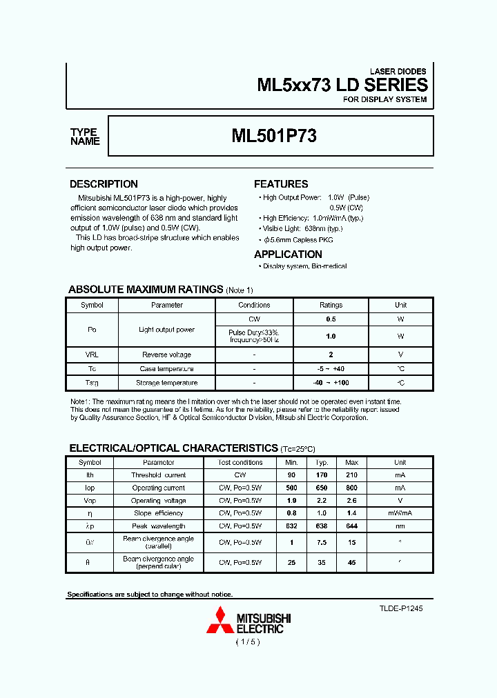 ML501P73_4669139.PDF Datasheet