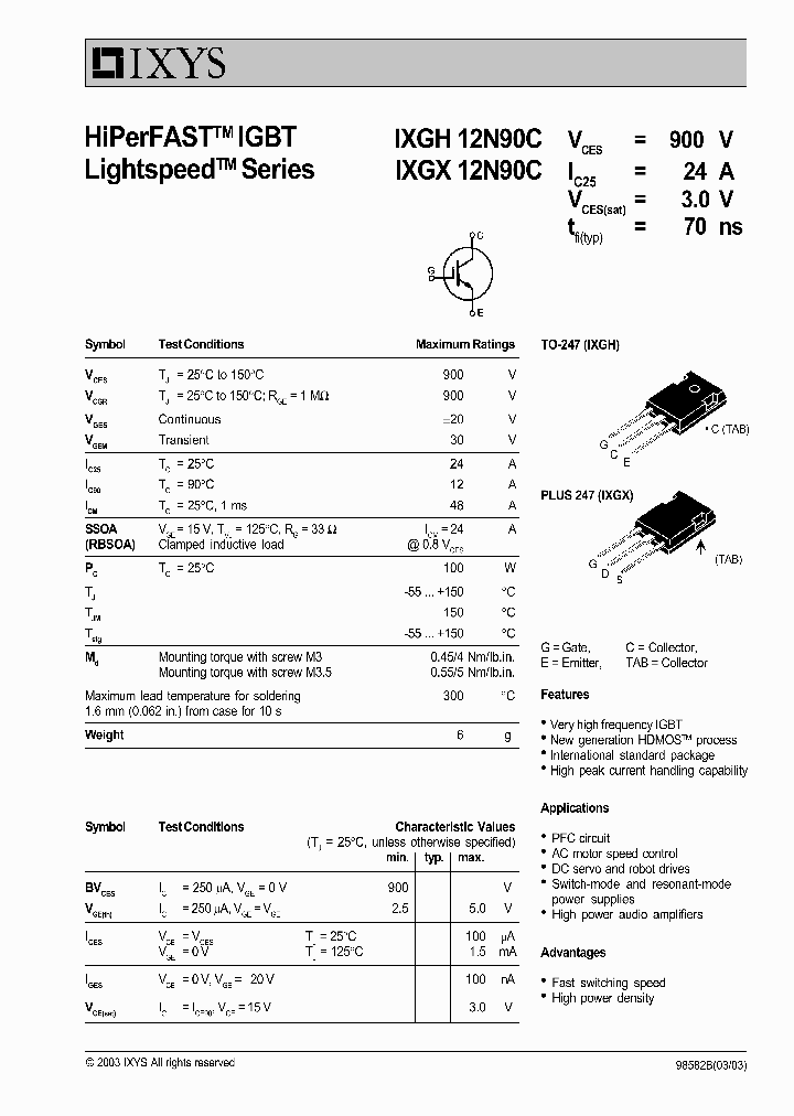 IXGH12N90C03_4673867.PDF Datasheet