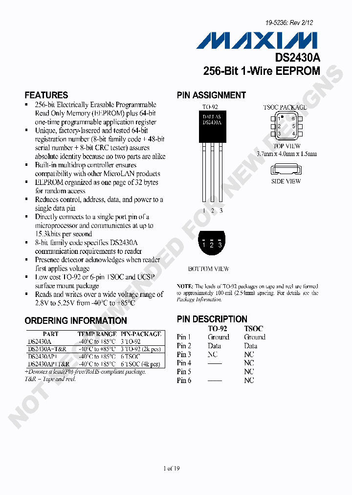 DS2430A12_4677427.PDF Datasheet