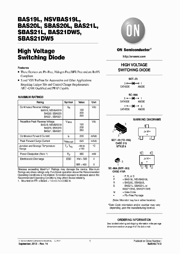 NSVBAS19LT1G_4683075.PDF Datasheet