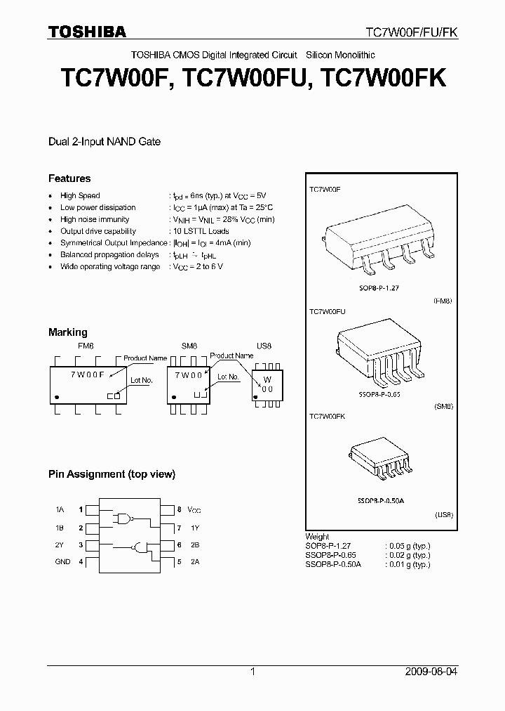 TC7W00FK09_4690489.PDF Datasheet