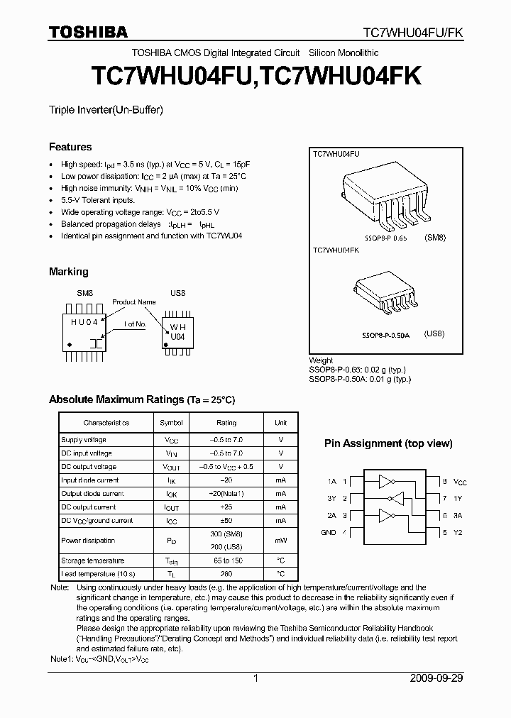 TC7WHU04FU_4691352.PDF Datasheet